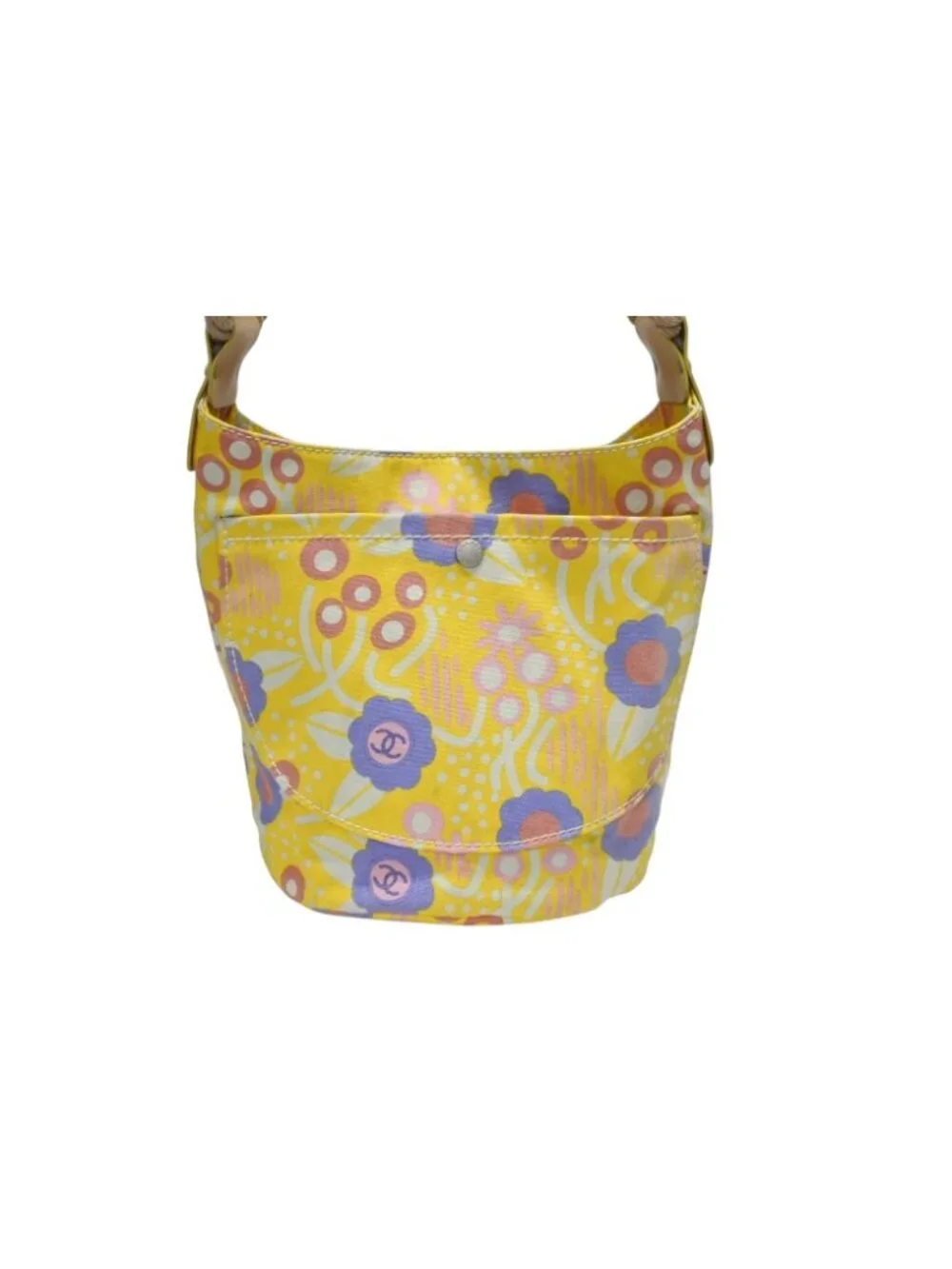 Chanel Flower Rope CC Logo Tote Bag Canvas Multicolor